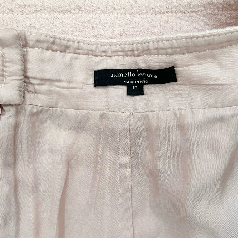 Nanette Lepore Soft Pink Wool Blend Skirt - Office / Tailored - Picture 9 of 15